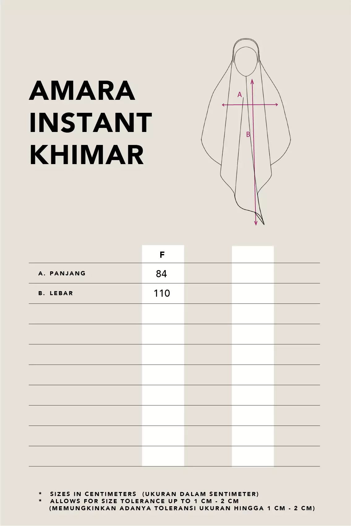 Kami Amara Instant Khimar Black