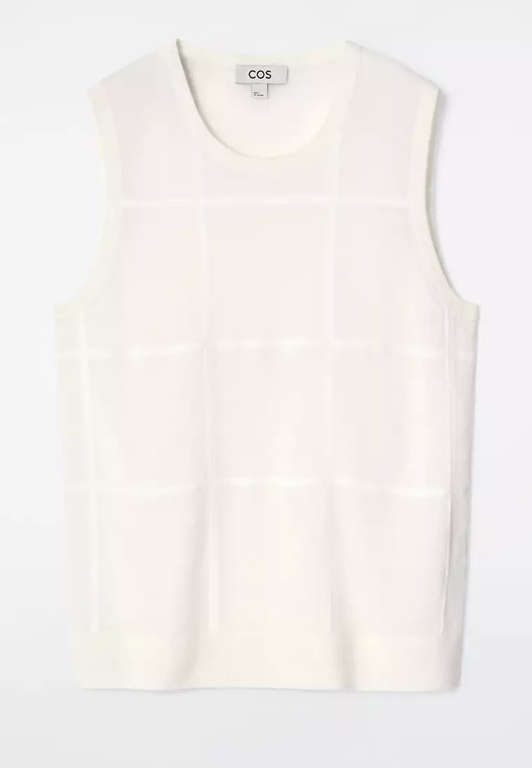 Windowpane-Check Vest