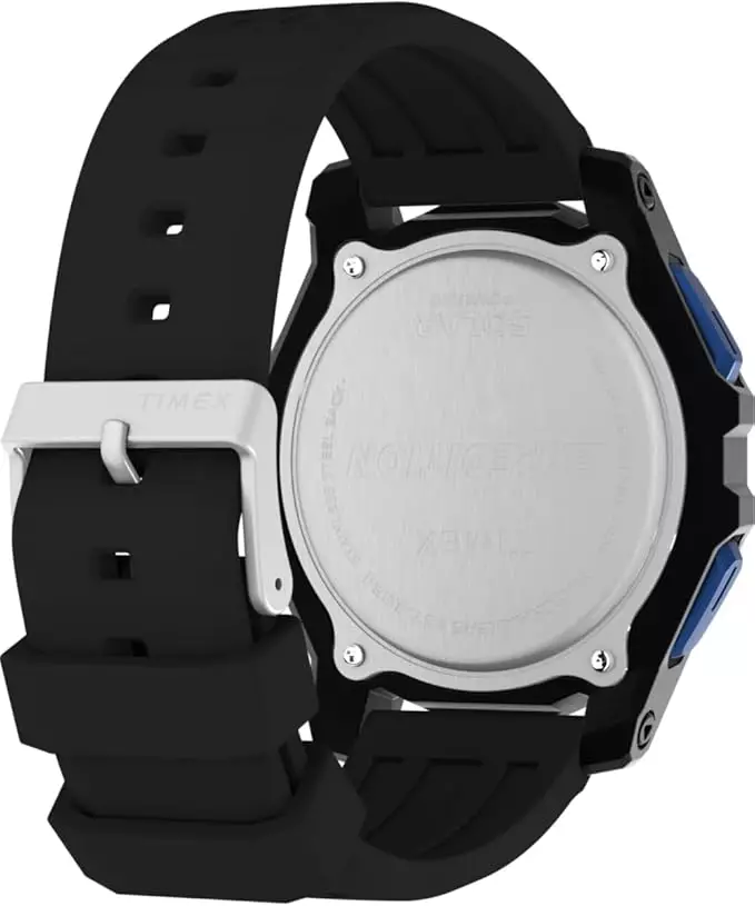 Jam Tangan Pria Timex Expedition Ridge Solar Chronograph Digital Dial Black Silicone Strap TW4B33900V5 Original