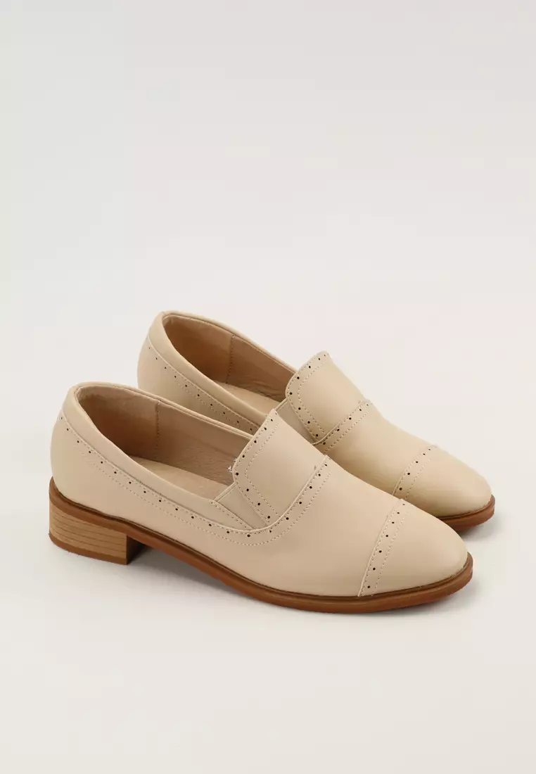 Brogue Leather Loafers TH128-2