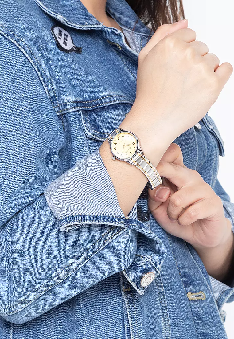 Analog Watch 20122230-Two Tone - Gold Dial