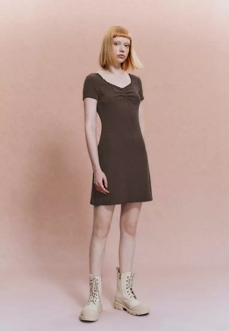 V-Neck Skater Dress