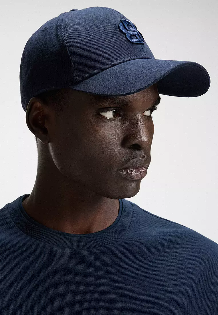 Embroidered Double B Monogram Twill Cap - BOSS Business