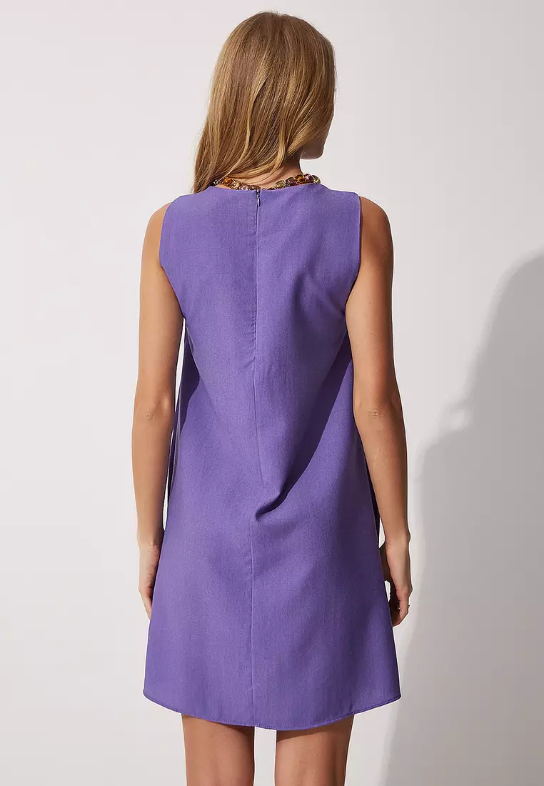 Cotton Sleeveless Mini Dress