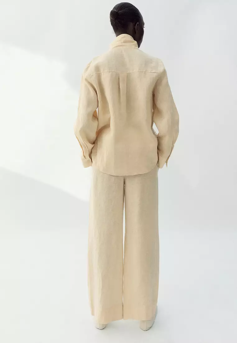 Straight Linen Trousers