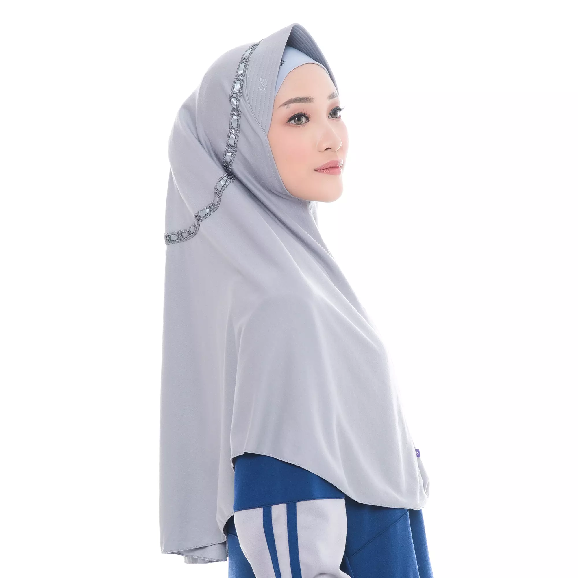 RABBANI - Kerudung Sekolah Instan Hemy KAA XL - Wild Dove
