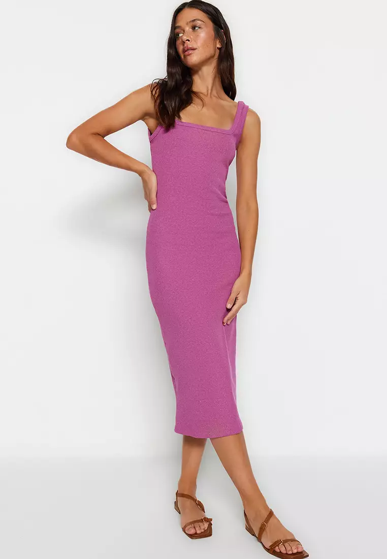 Buy Trendyol Ribbed Bodycon Dress Online Zalora Philippines