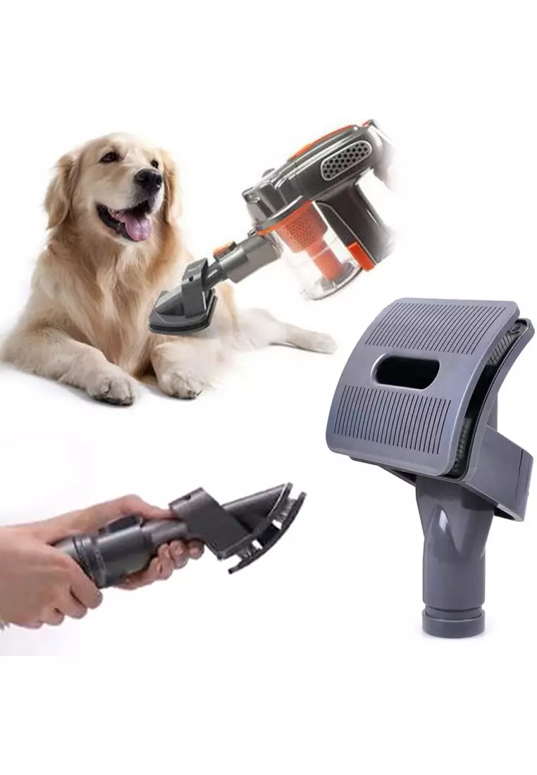 Pet brush top with vacuum