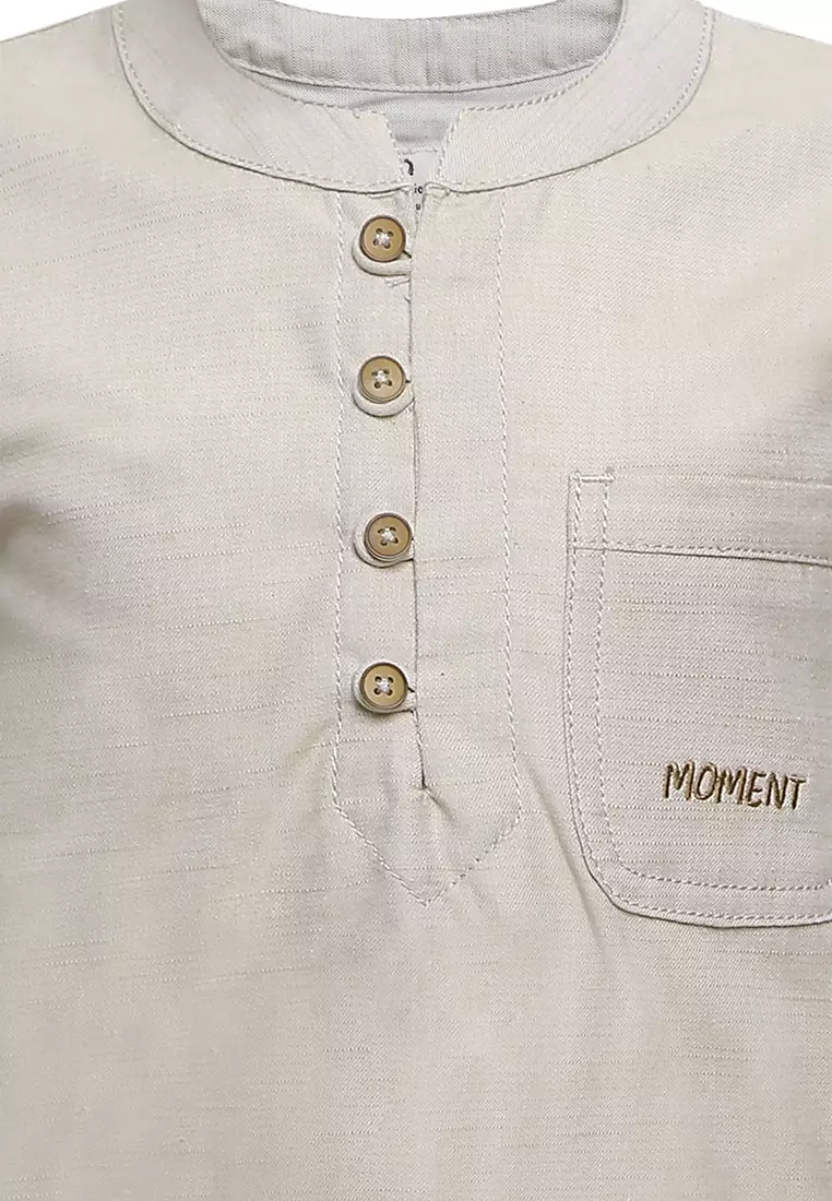 Qna Boy Dzulqarnain Kemeja Pendek Ciang-i Anak Moka