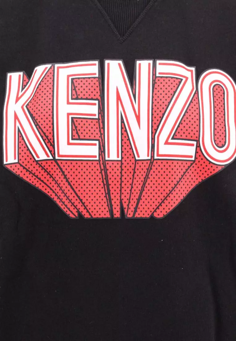 Buy Kenzo KENZO Cotton sweatshirt with frontal logo print