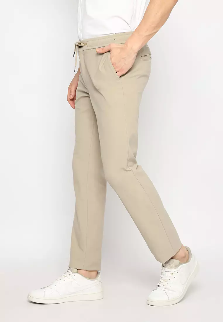 Jobb Active Jerix Celana Panjang Pria Modern Slim Fit Light Khaki