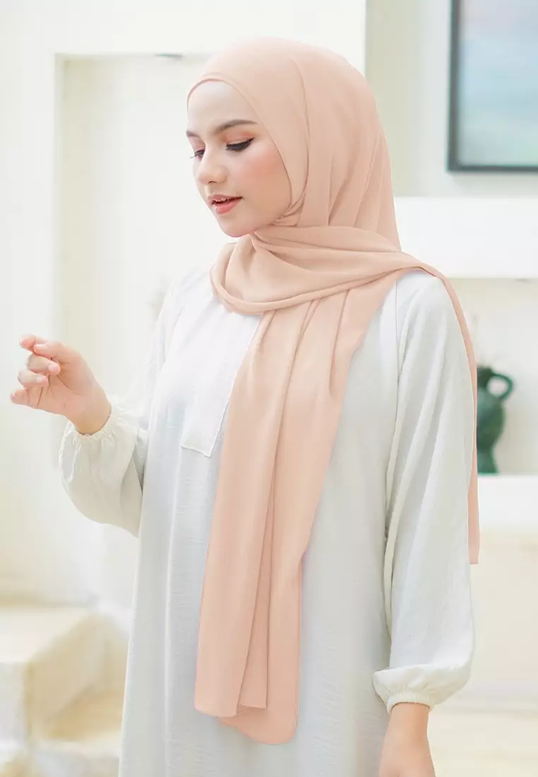 HIJAB INSTAN LATIFA - PEACH CREAM