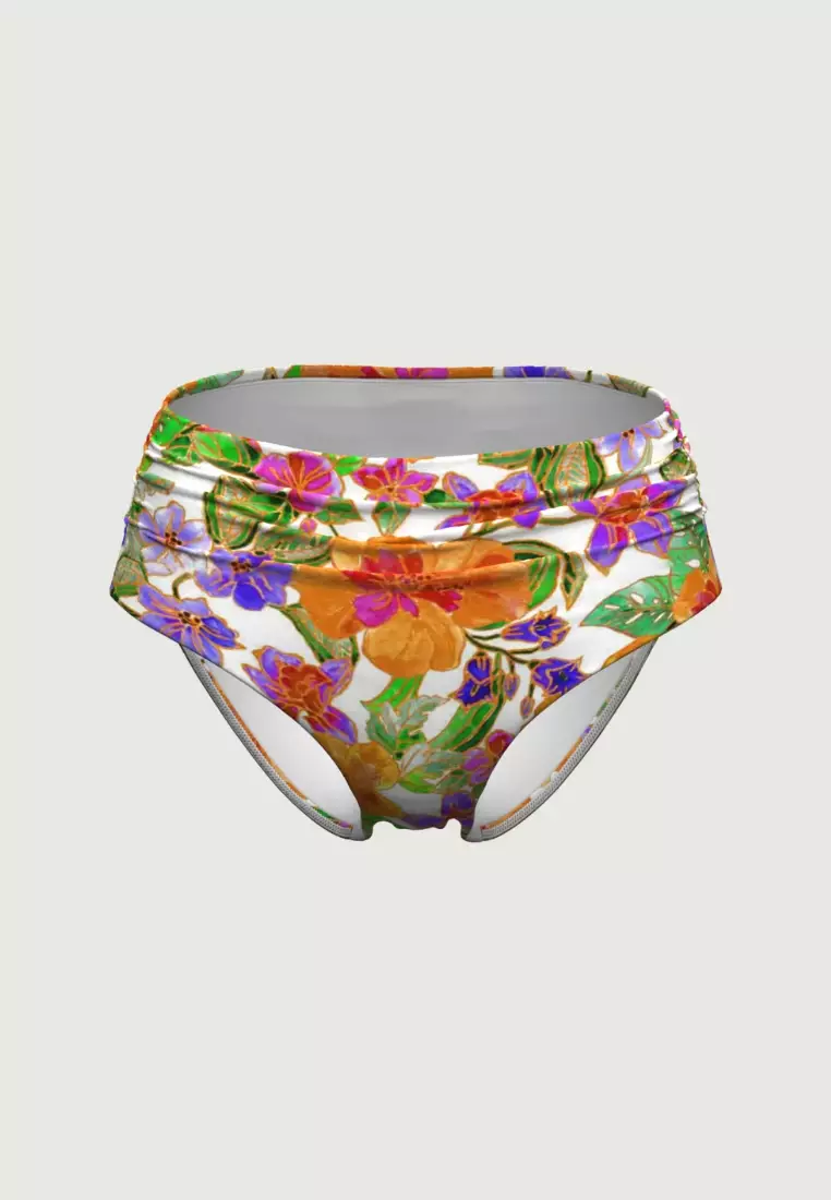 Tropadelic Island White Ruched Full Classic Pant