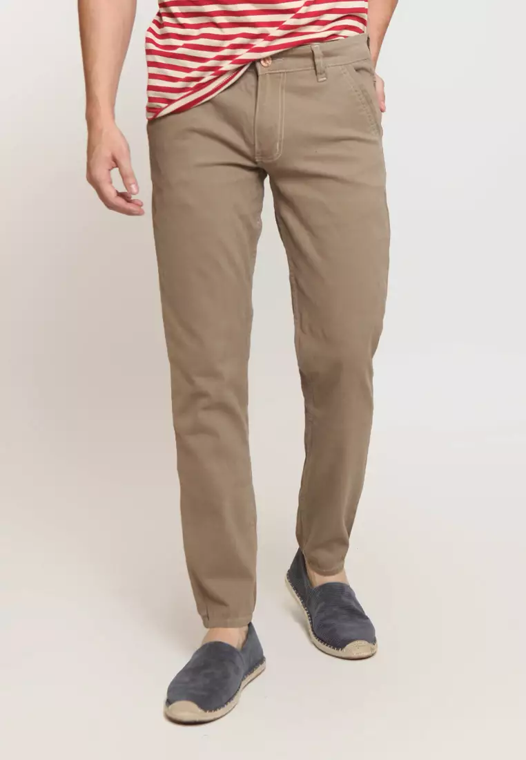 2Nd RED Long Pants Chinos Slim Fit Premium Quality ZA525