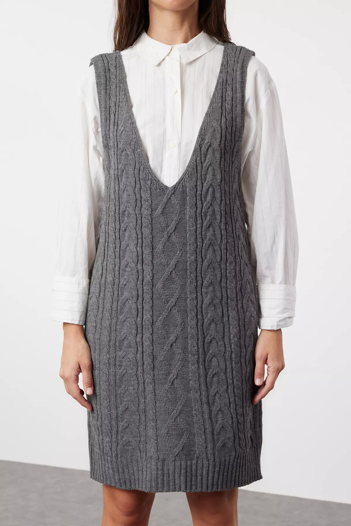 Sleeveless Sweater Dress