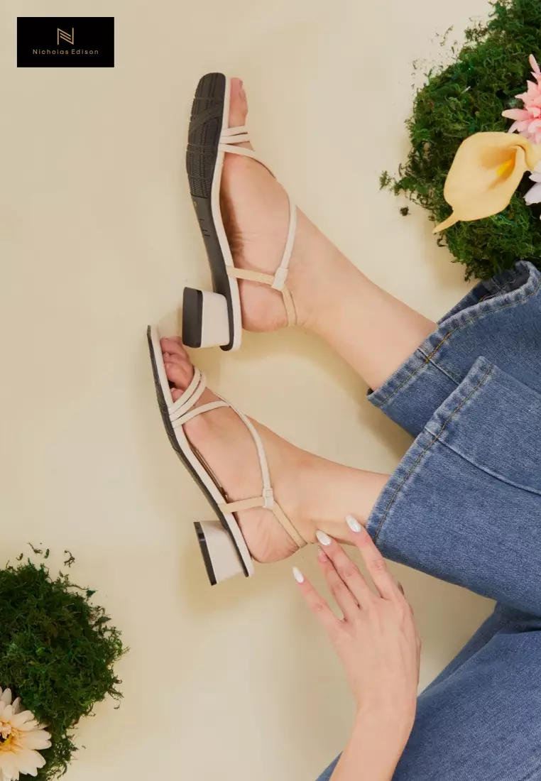 Nicholas Edison Heel Yuki Cream