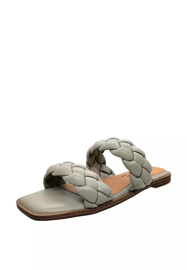 Women's two online band slide sandals