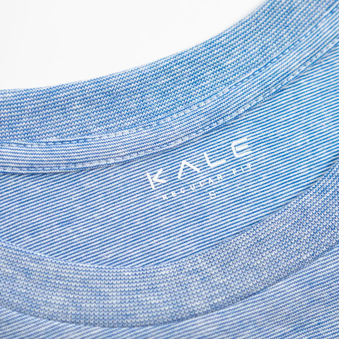 Kale Arthur Blue/ T-Shirt Polos Pria Lengan Pendek / Unisex Casual