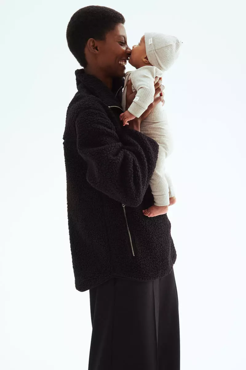 MAMA Before & After Babywearing teddy jacket