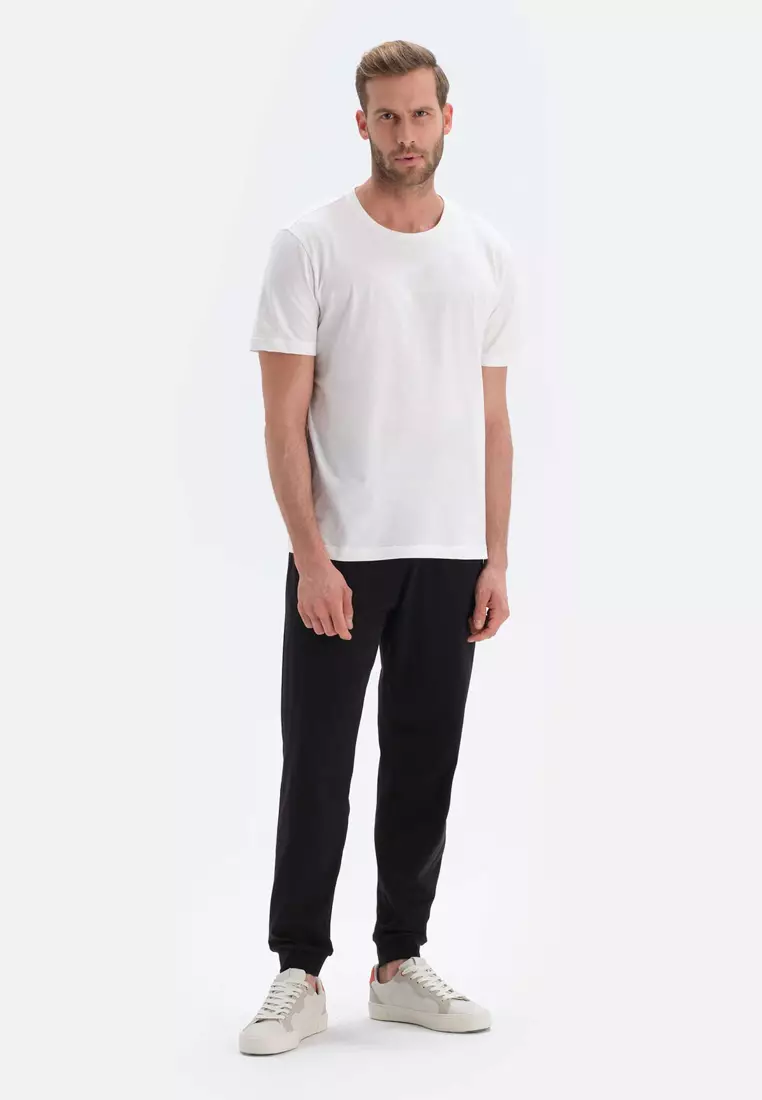 Black Pants, Regular Fit, Long Leg, Sleepwear for Men