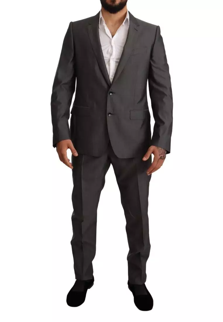 Dolce&Gabbana Men's Martini Solid Stretch Wool Suit