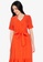 Origin by Zalora orange Ruffle Hem Dress made from TENCEL™ 51361AAF5B3EC7GS_4
