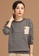 A-IN GIRLS grey Simple Striped Crew Neck Sweater 047C9AA00938B3GS_3