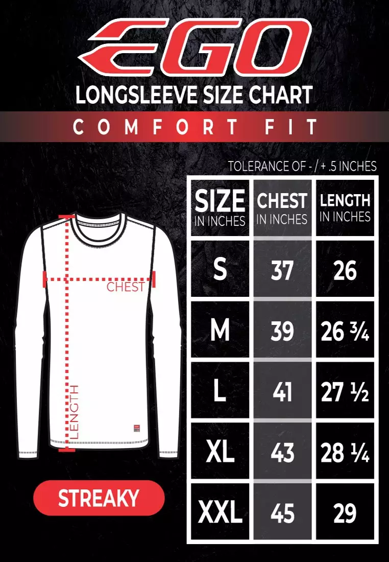 Roundneck Streaky Long Sleeve