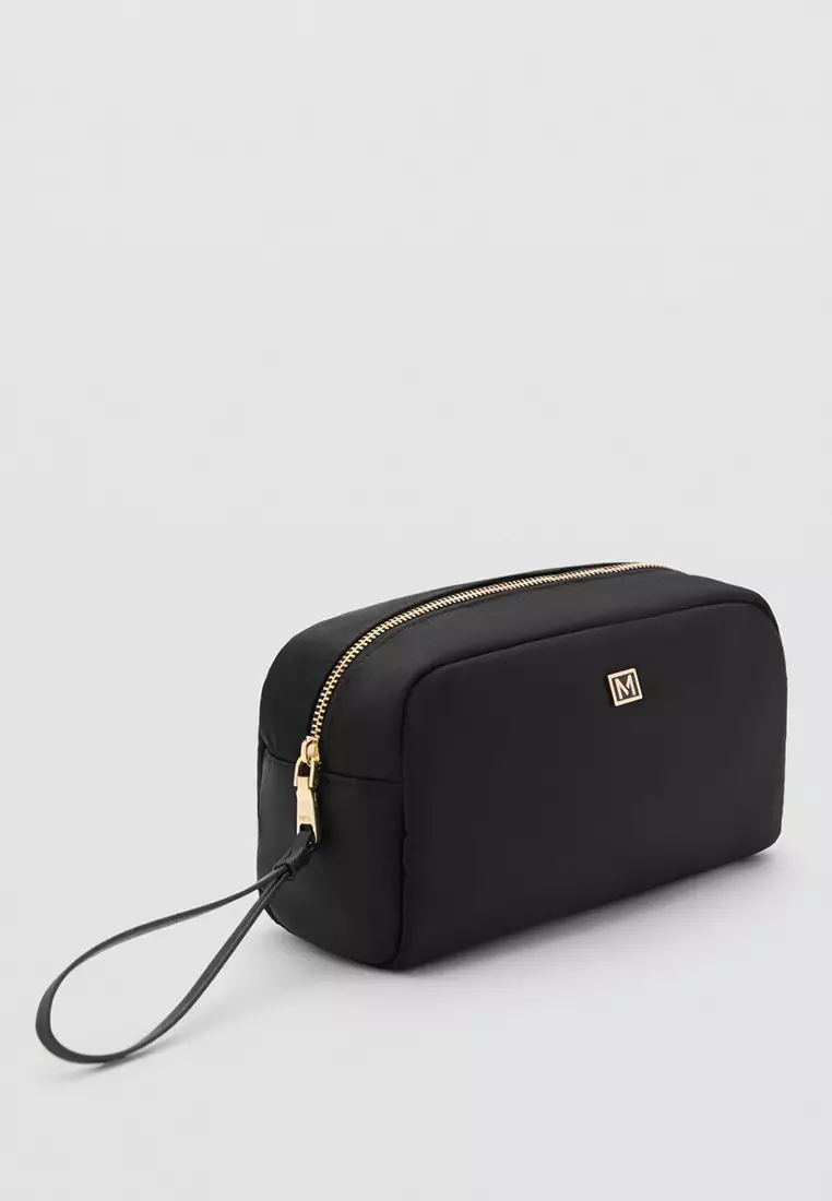 Zipped Nylon Cosmetics Bag