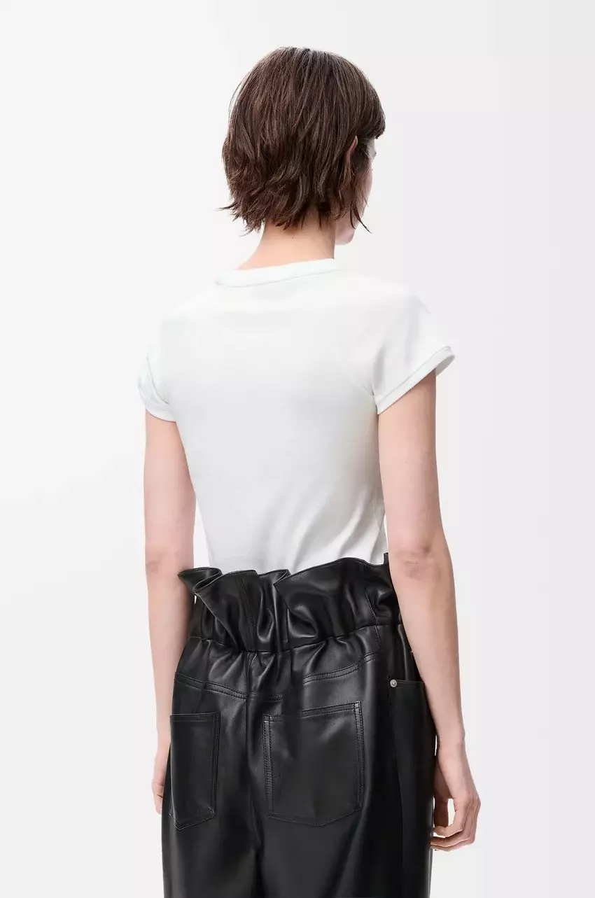 Small Fit T-shirt In Cotton Blend White Size M