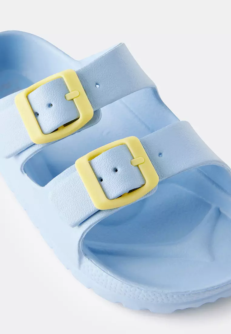 Twin Strap Slide Sandals