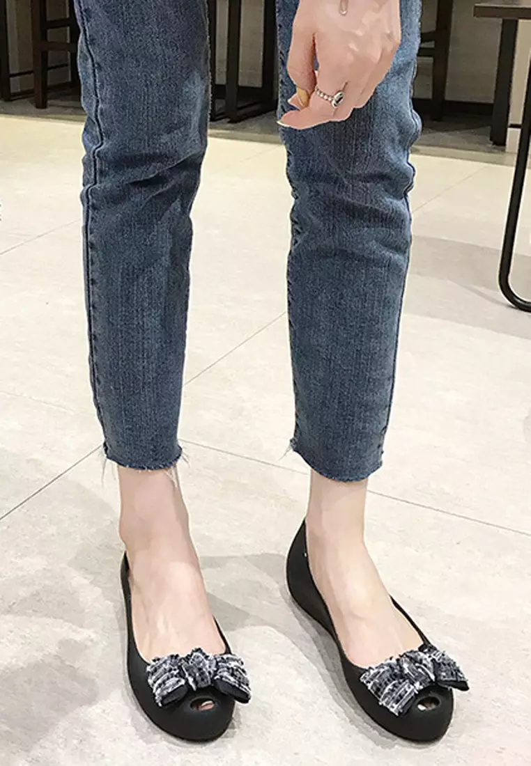 Buy Halo Bow Waterproof Jelly Flats Shoes 2024 Online ZALORA