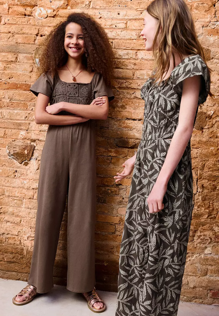 Long Printed Jumpsuit