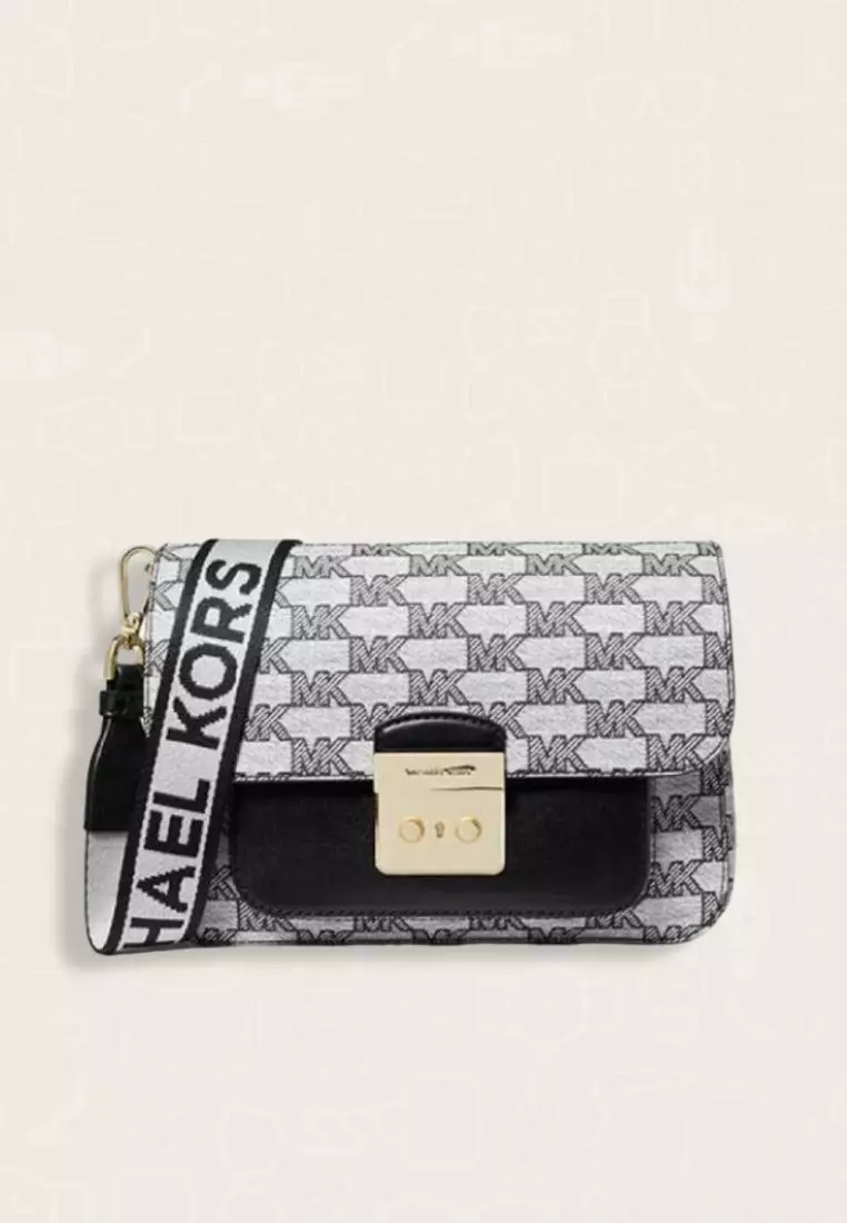 Jual MICHAEL KORS Michael Kors Sloan Editor Medium Logo Shoulder