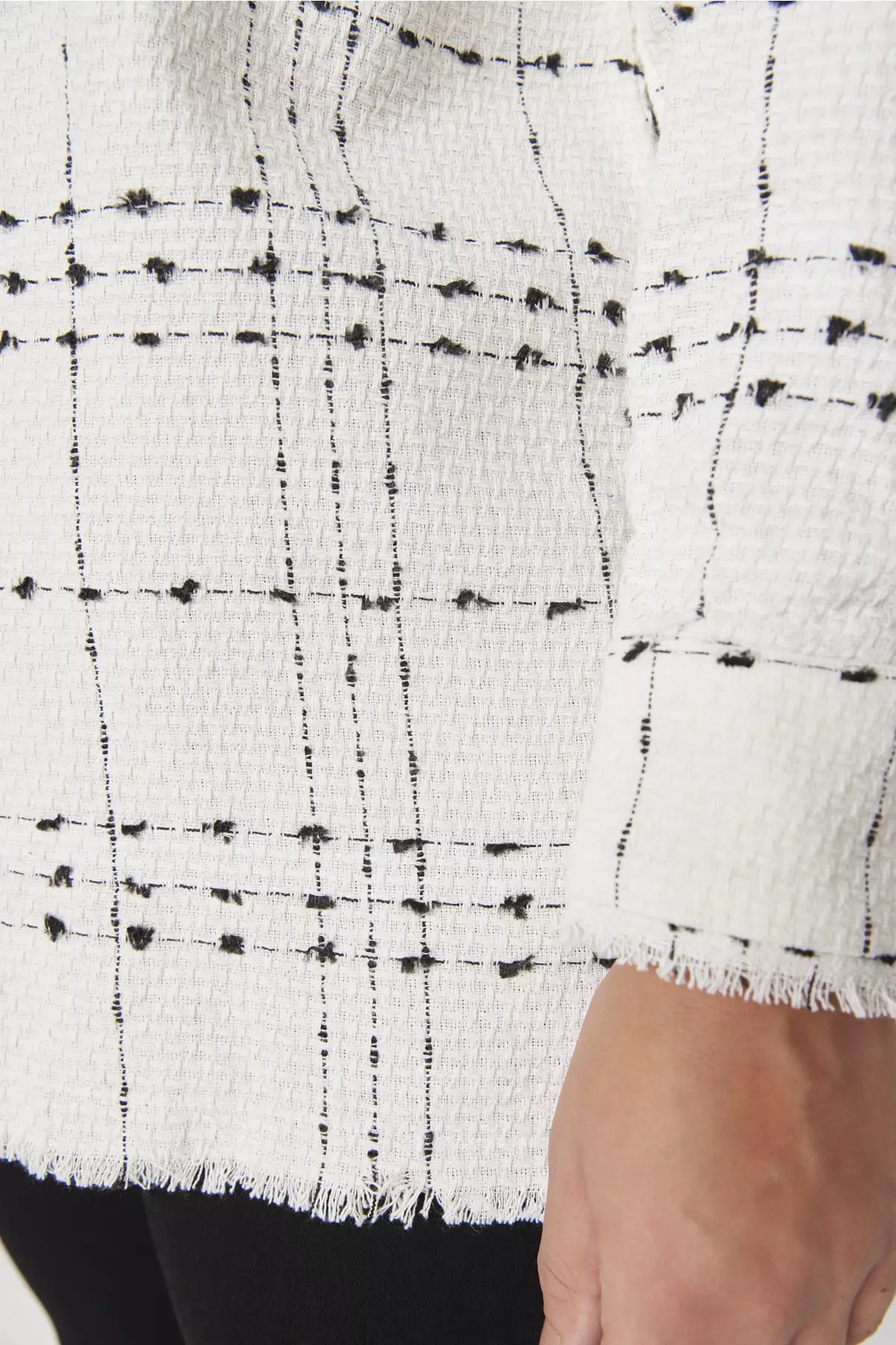 Plus Size Tweed Shirt