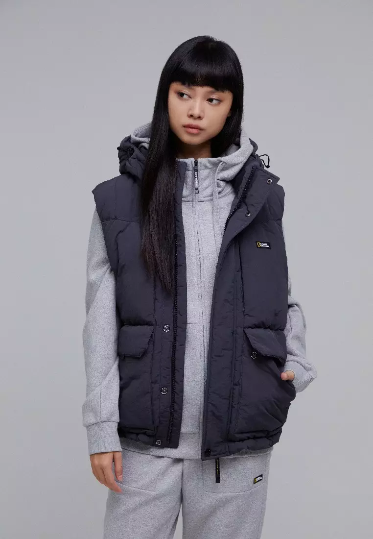 ジャケット・アウター fur docking hooded down vest ジャケット・アウター fur docking hooded down vest ジャケット