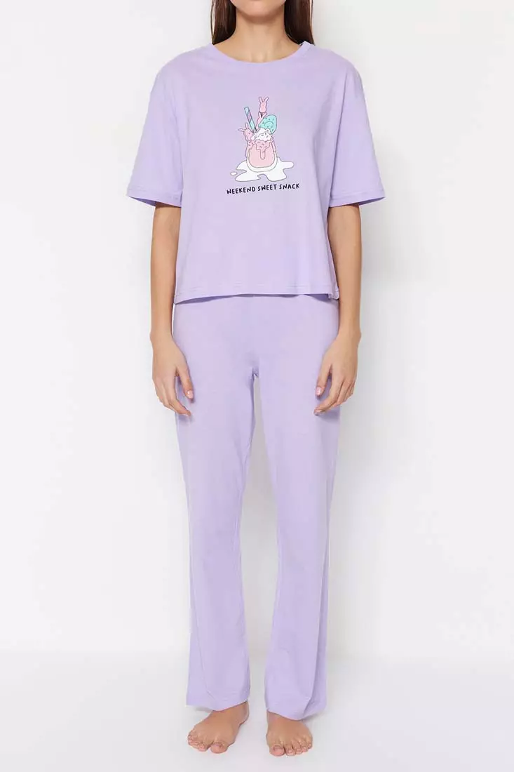 Graphic Pajamas Set