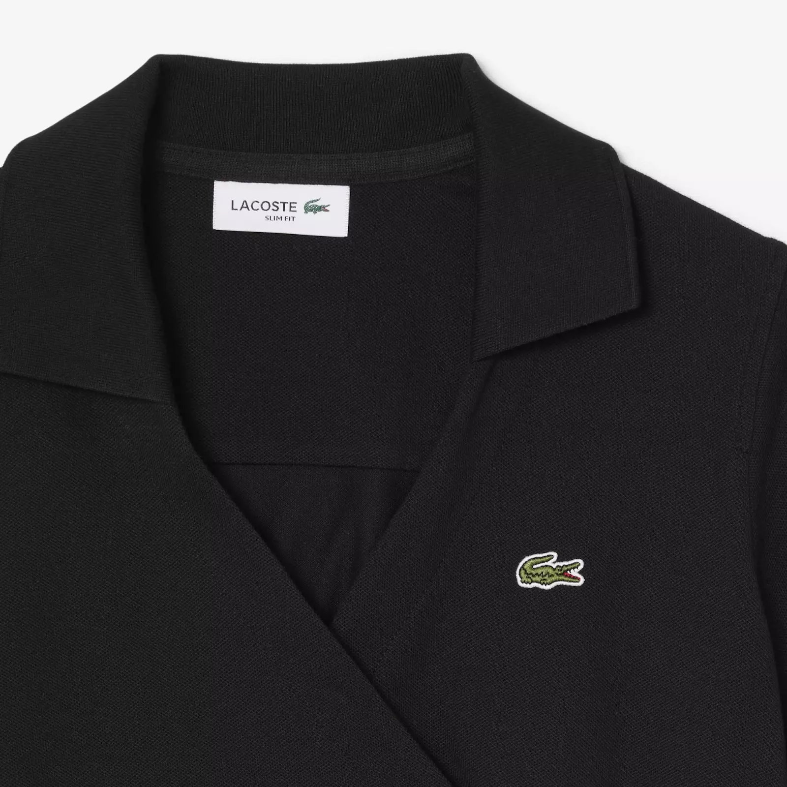 Stretch Mini Piqué Wrap Polo Shirt
