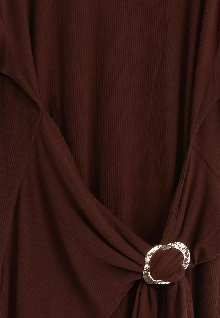 Buy ASOS Design Curve Supersoft Long Sleeves Midi Dress 2025