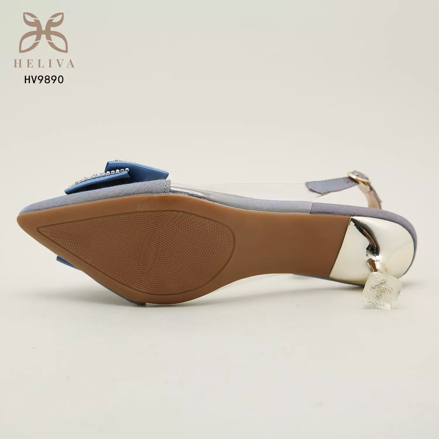 Heliva Linda High Heels Women Sling Back Shoes Butterfly Bow