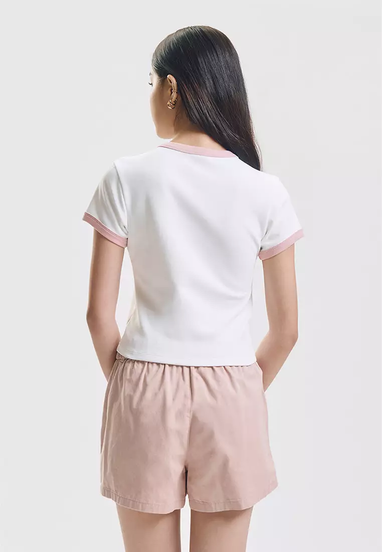 Slim Ringer Graphic T-shirt