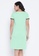 Clovia green Clovia Quirky Quote Print Short Night Dress in Mint Green - 100% Cotton FCE0CAAEAD1746GS_5