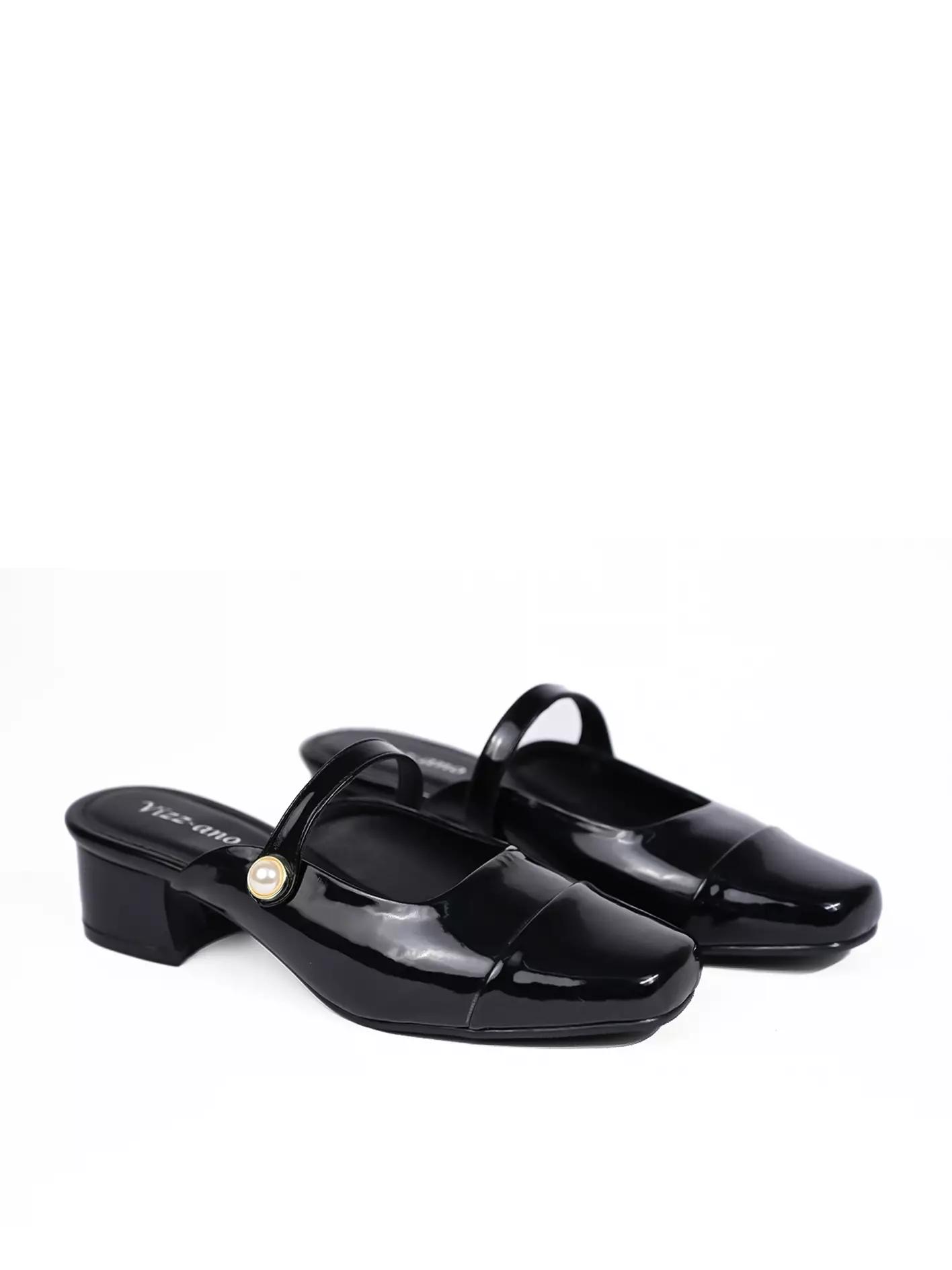 Vizzano Shoes Merry Jane Heel Pearl Two Tone Cantik Wanita Hak (5 CM) Design Davinna