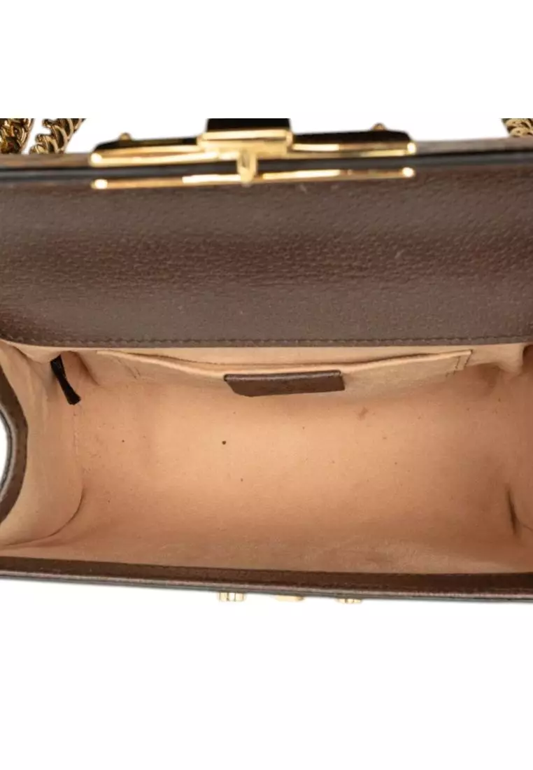 Pre-Loved Gucci Small Gg Supreme Bengal Padlock Crossbody
