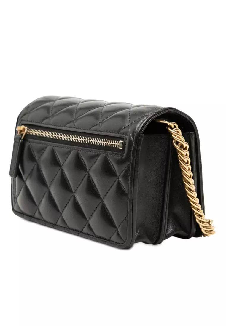 Pre-Loved Chanel Mini Cc Quilted Lambskin Bijoux Wallet On Chain