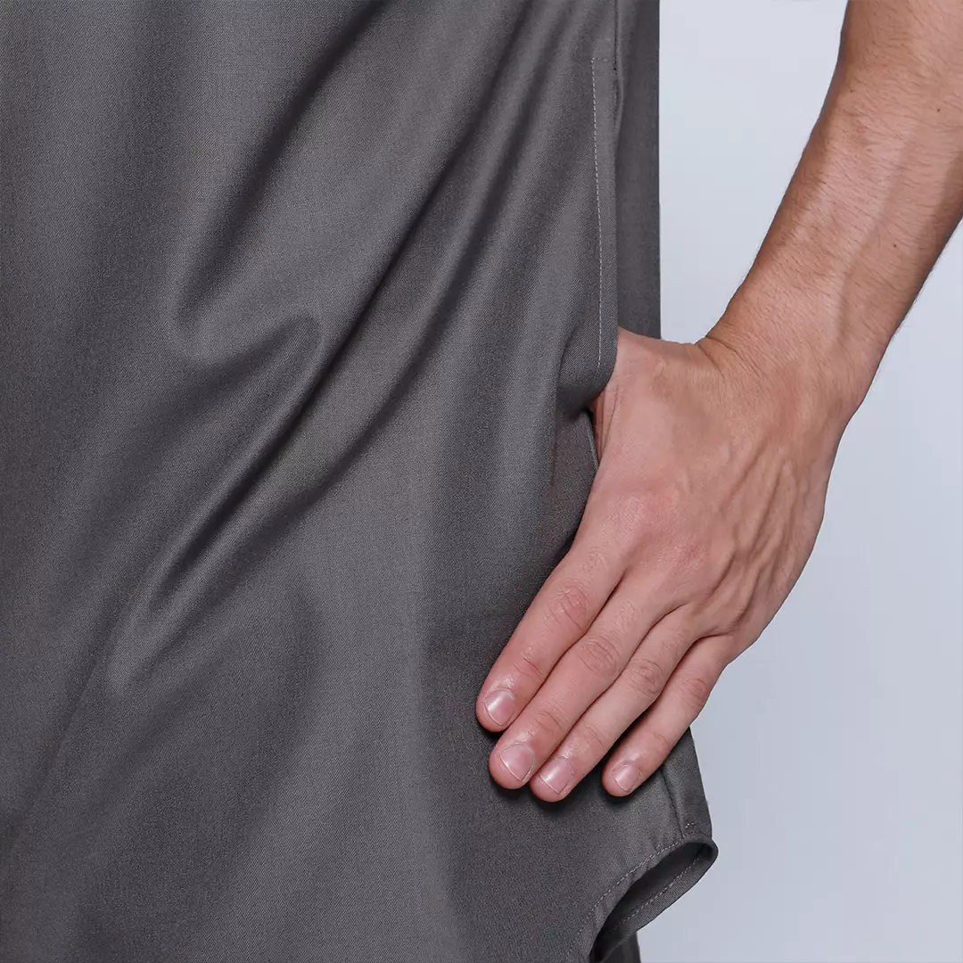 Casella Baju Koko Kurta Lengan ¾ Premium Quality 5003 Dark Grey