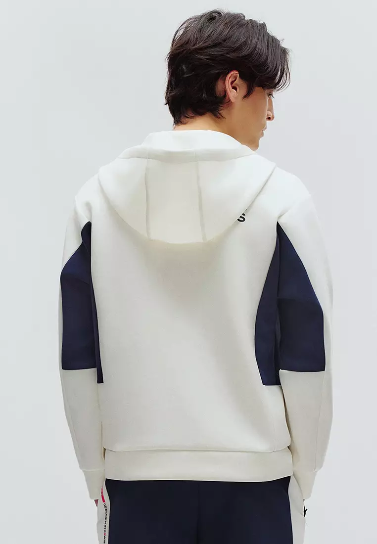 男裝 K-SWISS LOGO BLOCKCORE 拼色連帽外套