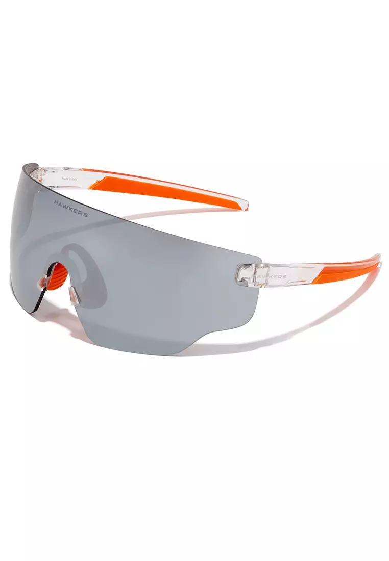 HAWKERS Transparent Chrome Speed Sunglasses For Men And Women, Unisex. Official Product Made In Italy