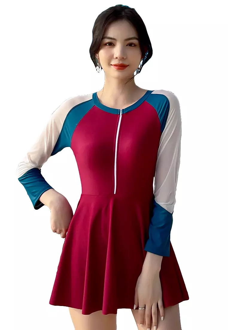 Colorblock One Shoulder Dress by Tory Burch for $80