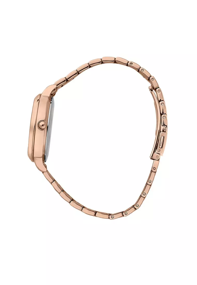 [Sustainable Watch] Oui & Me Fleurette 34mm Women's Rose Gold Metal Band Quartz Watch ME010370